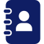 Contact notebook icon